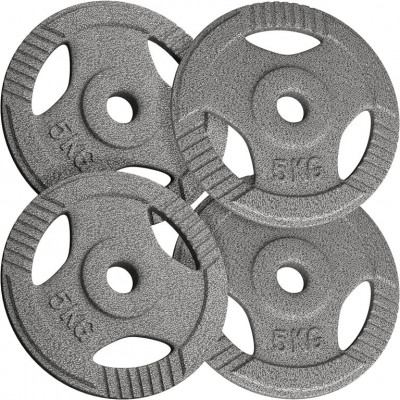 PHYSIONICS Sada činkových kotúčov 4 x 5 kg, liatina, 31 mm