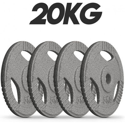 PHYSIONICS Sada činkových kotúčov 4 x 5 kg, liatina, 31 mm