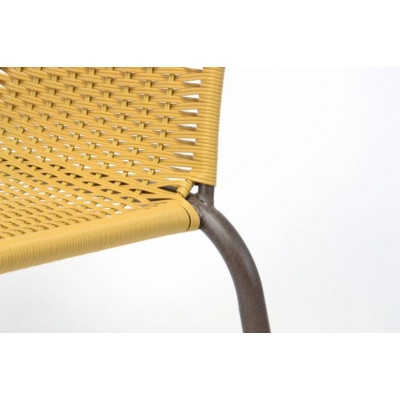 Záhradný set BISTRO 2 stoličky + stolík – béžový polyratan