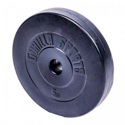 Gorilla Sports Set nakladacích tyčí + závažia, plast, 38 kg