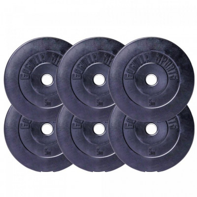 Gorilla Sports Set nakladacích tyčí + závažia, plast, 38 kg