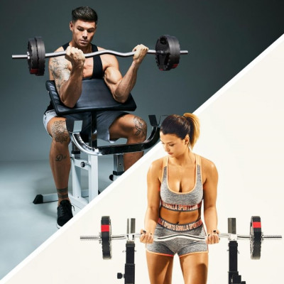 Gorilla Sports Nakladací činkový set, 25 kg