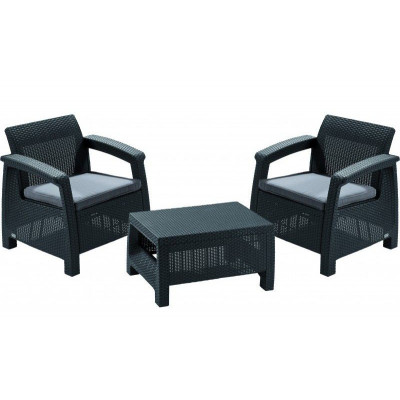 Záhradný set Corfu WEEKEND antracit