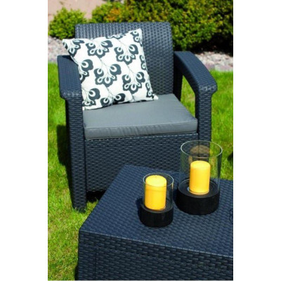 Záhradný set Corfu WEEKEND antracit