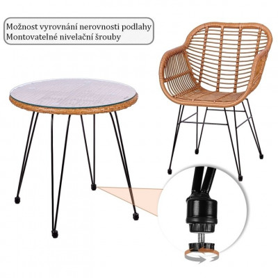 STILISTA Záhradný set - stolička + stôl