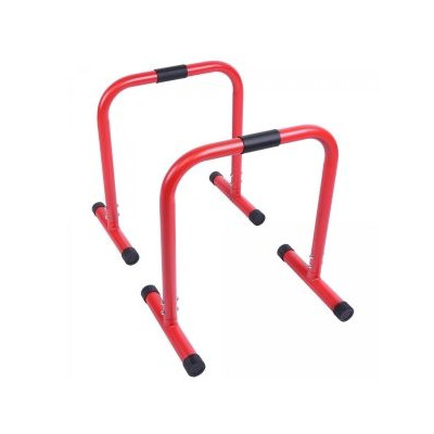 Gorilla Sports Viacúčelové bradlá, 61 x 38 x 73 cm, červené