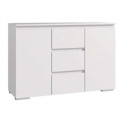 Komoda 120 cm, biela