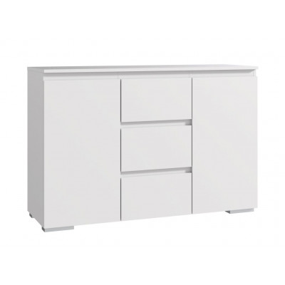 Komoda 120 cm, biela