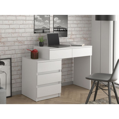 Písací stôl biely so zásuvkami do detskej izby