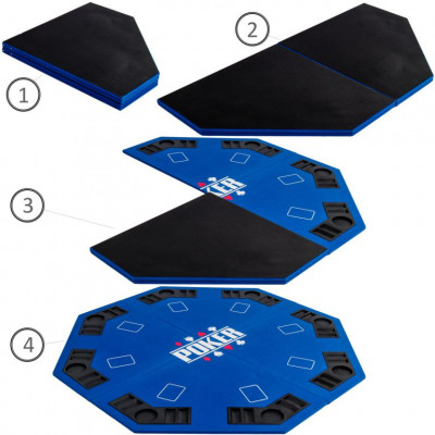 Skladacia pokerová podložka - zelená