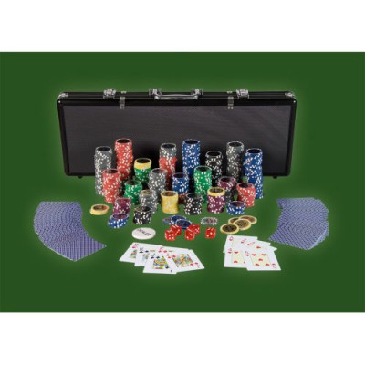 Pokerový set, 500 žetónov Ultimate black