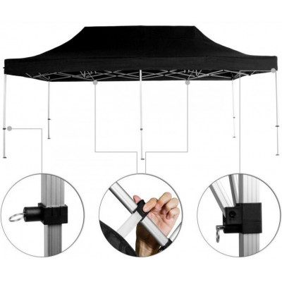 INSTENT  PRO  Záhradný stan, nožnicový, 3 x 6 m, urban