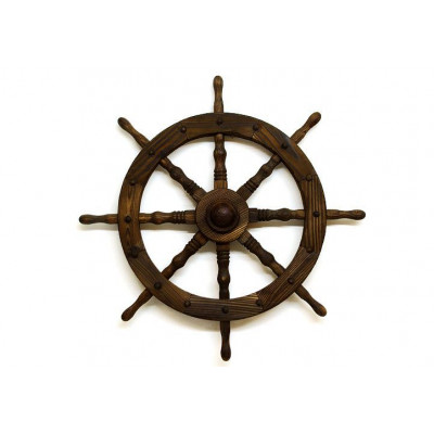 Drevené kormidlo Garth 80 cm - štýlová rustikálna dekorácia