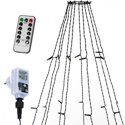 VOLTRONIC Svetelná reťaz v tvare kužeľa,360 LED,teplá biela. VOLTRONIC Svetelná reťaz v tvare kužeľa,360 LED,teplá biela.