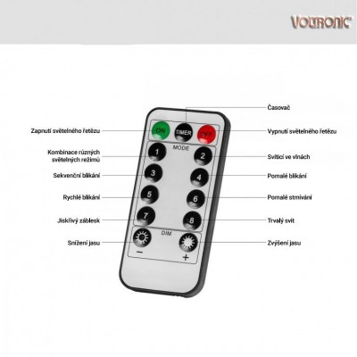 VOLTRONIC Svetelná reťaz v tvare kužeľa,360 LED,teplá biela. VOLTRONIC Svetelná reťaz v tvare kužeľa,360 LED,teplá biela.