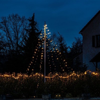 VOLTRONIC Svetelná reťaz v tvare kužeľa,360 LED,teplá biela. VOLTRONIC Svetelná reťaz v tvare kužeľa,360 LED,teplá biela.
