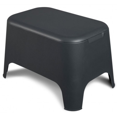 Plastový stôl PETRA + box, grafit