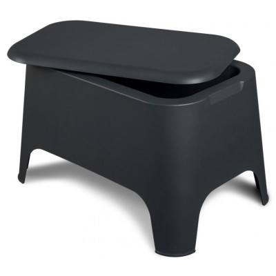 Plastový stôl PETRA + box, grafit