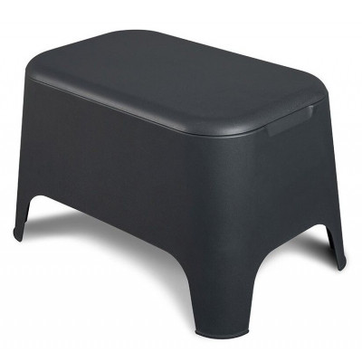 Plastový stôl PETRA + box, grafit