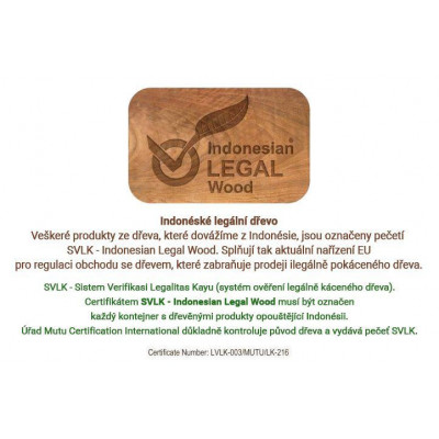 DIVERO záhradný stôl z teakového dreva - 80 cm