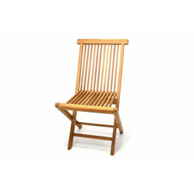 Skladacia stolička z teakového dreva