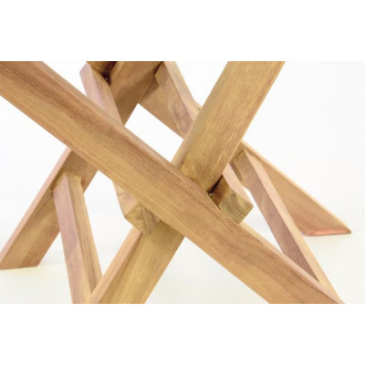 Skladacia stolička z teakového dreva