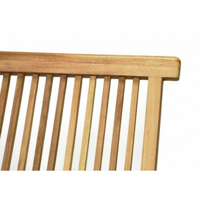 DIVERO skladacia stolička z teakového dreva, 2 kusy