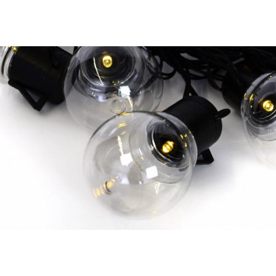 LED solárna svetelná reťaz s 10 žiarovkami