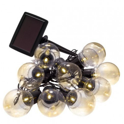 LED solárna svetelná reťaz s 10 žiarovkami