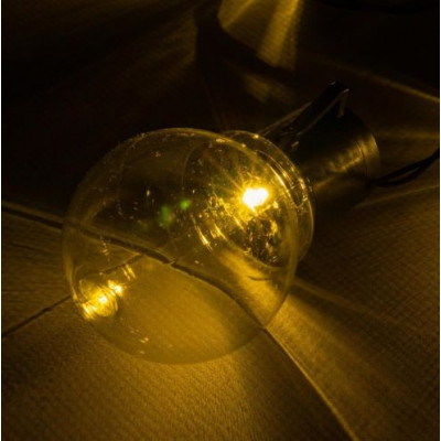 LED solárna svetelná reťaz s 10 žiarovkami