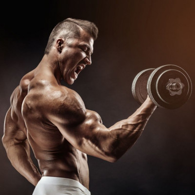 Jednoručná liatinová činka MOVIT - 25 kg