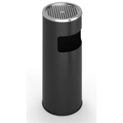 JAGO Odpadkový kôš s popolníkom, 17 l, čierny