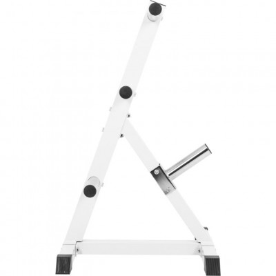 Gorilla Sports Stojan na záťažové dosky, 50/51 mm, biely