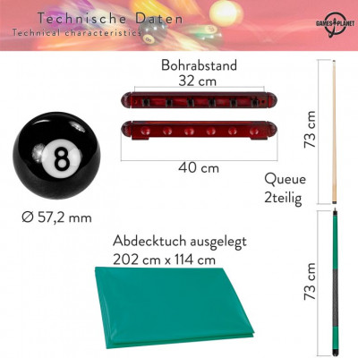 Príslušenstvo k biliardovému stolu Pool Billiard