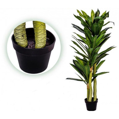 PLANTASIA umelý strom Dracaena 120 cm, 81 listov