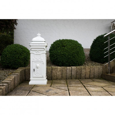 Poštová schránka starožitná antik - biela