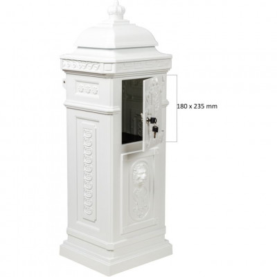 Poštová schránka starožitná antik - biela