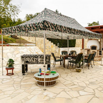 INSTENT  PRO  Záhradný stan, nožnicový, 3 x 6 m, woodland