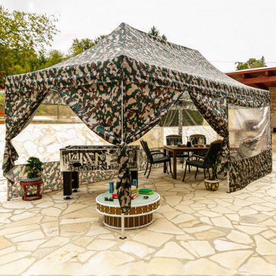 INSTENT  PRO  Záhradný stan, nožnicový, 3 x 6 m, woodland