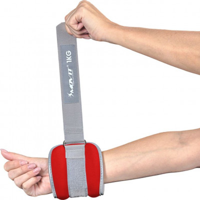 MOVIT neoprénové záťažové manžety reflexné, 2 x 1,5 kg