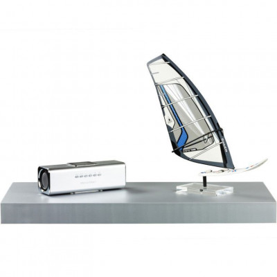 Stilista nástenná polica Volato, 60 cm, strieborná