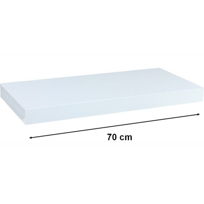 Nástěnná police STILISTA VOLATO - bílá 70 cm
