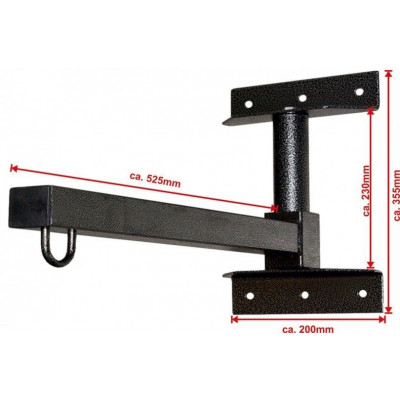 MAXXUS Nástenný držiak na boxovacie vrecia, skladací