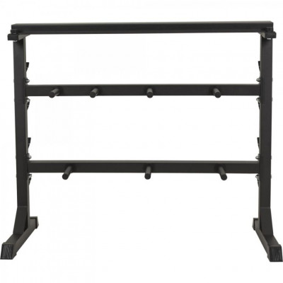 Gorilla Sports Stojan na závažie a činky 30/31 mm, čierny