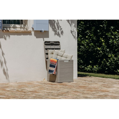 WOODYS záhradný plastový úložný box 90 L, svetlo šedá