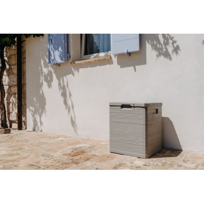 WOODYS záhradný plastový úložný box 90 L, svetlo šedá