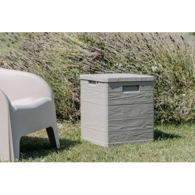 WOODYS záhradný plastový úložný box 90 L, svetlo šedá