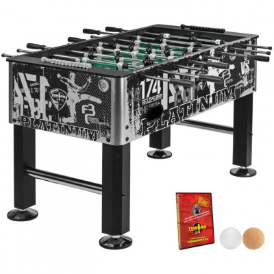 TUNIRO BASIC Stolný futbal, 75 kg, čierno - biely