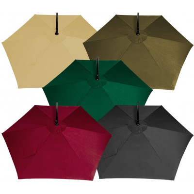 STILISTA slnečník s poťahom Ø 3 m, hnedý