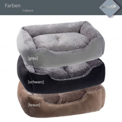 Petstuff pelech pre psa, veľkosť XL, 90 x 65 x 22 cm, sivý